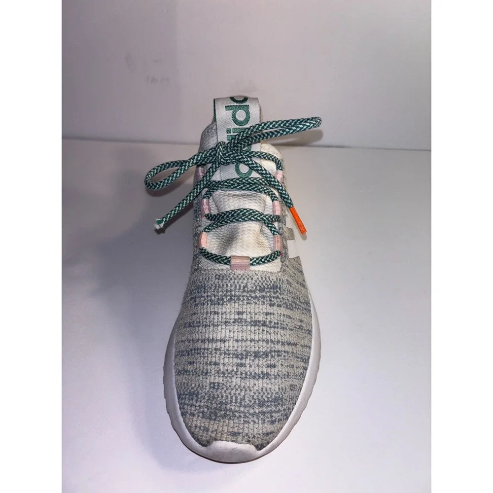 Adidas Kaptir X Running Shoes Womens 10 Gray 3-Stripes Upper Knit Lace Up EG2641